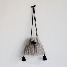 画像2: Dot tulle　bag  グレー (2)