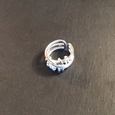 画像1: silver ring &wave design ring シルバーリング＆ウェーブデザインリング　シルバー925 (1)