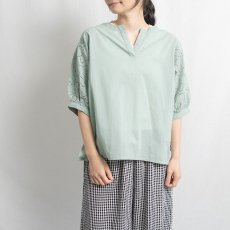 画像2: embroidery blouse ミントグリーン (2)