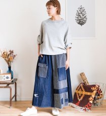 画像4: Redesign  denim skirt   リデザイン　デニムスカート (4)