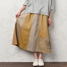 画像2: Redesign  denim skirt   リデザイン　ミリタリーツイルスカート (2)