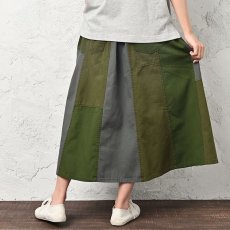 画像2: Redesign  denim skirt   リデザイン　ミリタリーツイルスカート (2)