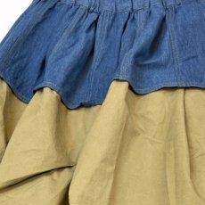画像3: Redesign  military &denim skirt   リデザイン　ミリタリーツイルデニムスカート (3)